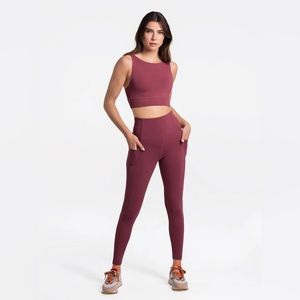Lole Step Up Ankle Leggings Medium - Thistle Color